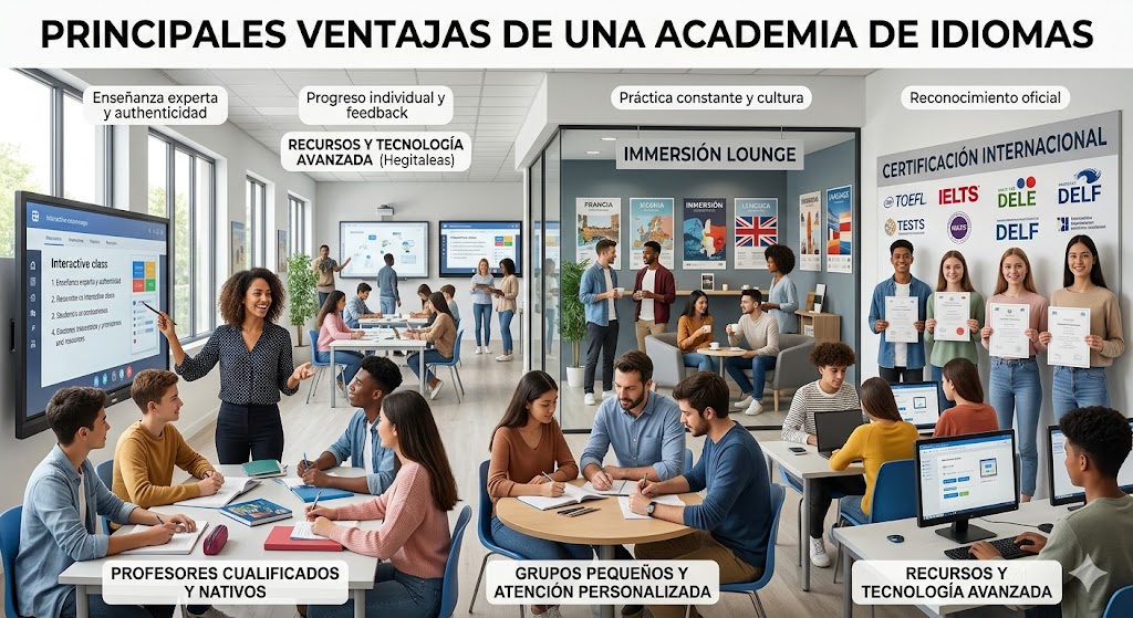 Las principales ventajas de una academia de idiomas