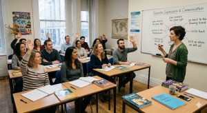 Academia de inglés presencial: beneficios reales para aprender el idioma