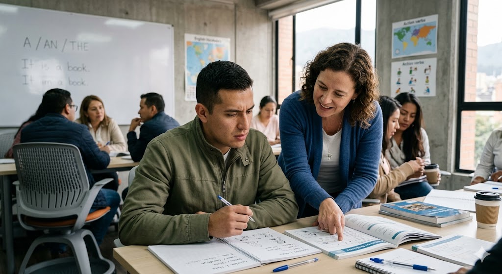Es necesario tener conocimientos previos para estudiar en una academia de inglés